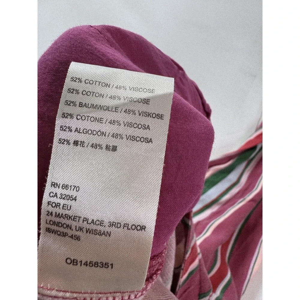 Free People Pants Womens 14 Pink Stripe Knit Ankle Pull On Elastic Waist Lounge